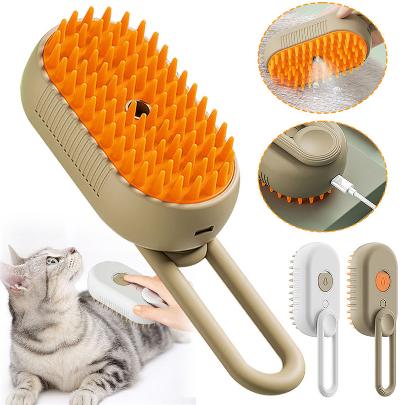 SteamyPaws 3-in-1 Electric Pet Grooming Brush™